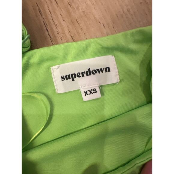 Superdown Adriana Bra Top Lime Green Womens SIze XXS - Picture 4 of 5